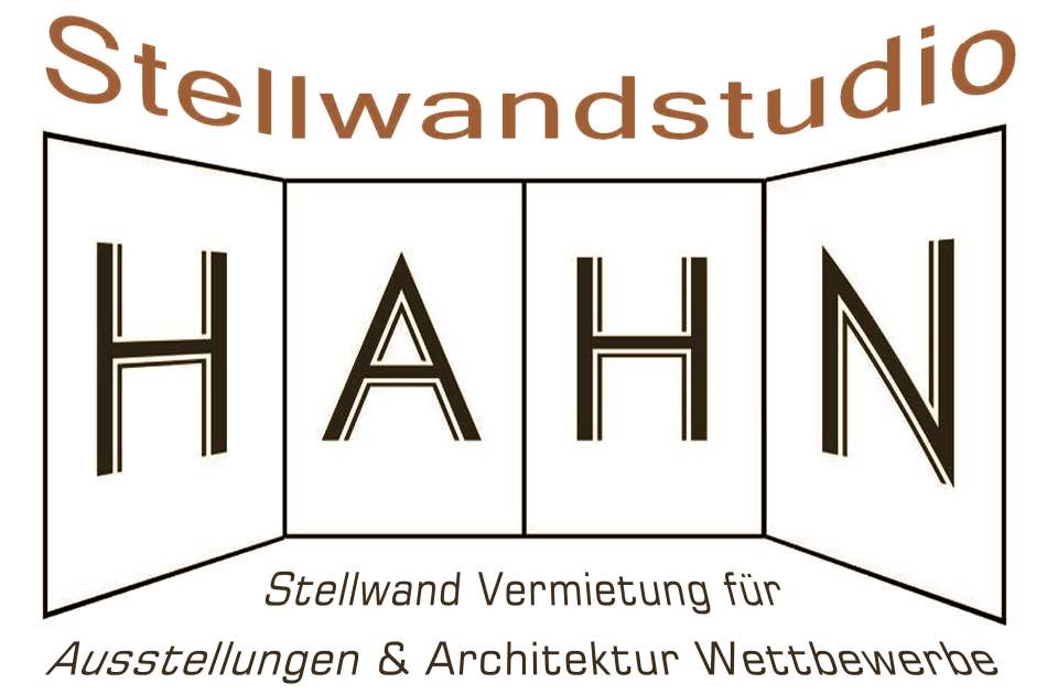 Firmen Logo Hahn Pinnwand Verleih und Stellwand Vermietung